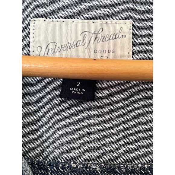 Universal Thread Denim Jumpsuit, Women's Size 2 - Picture 6 of 9